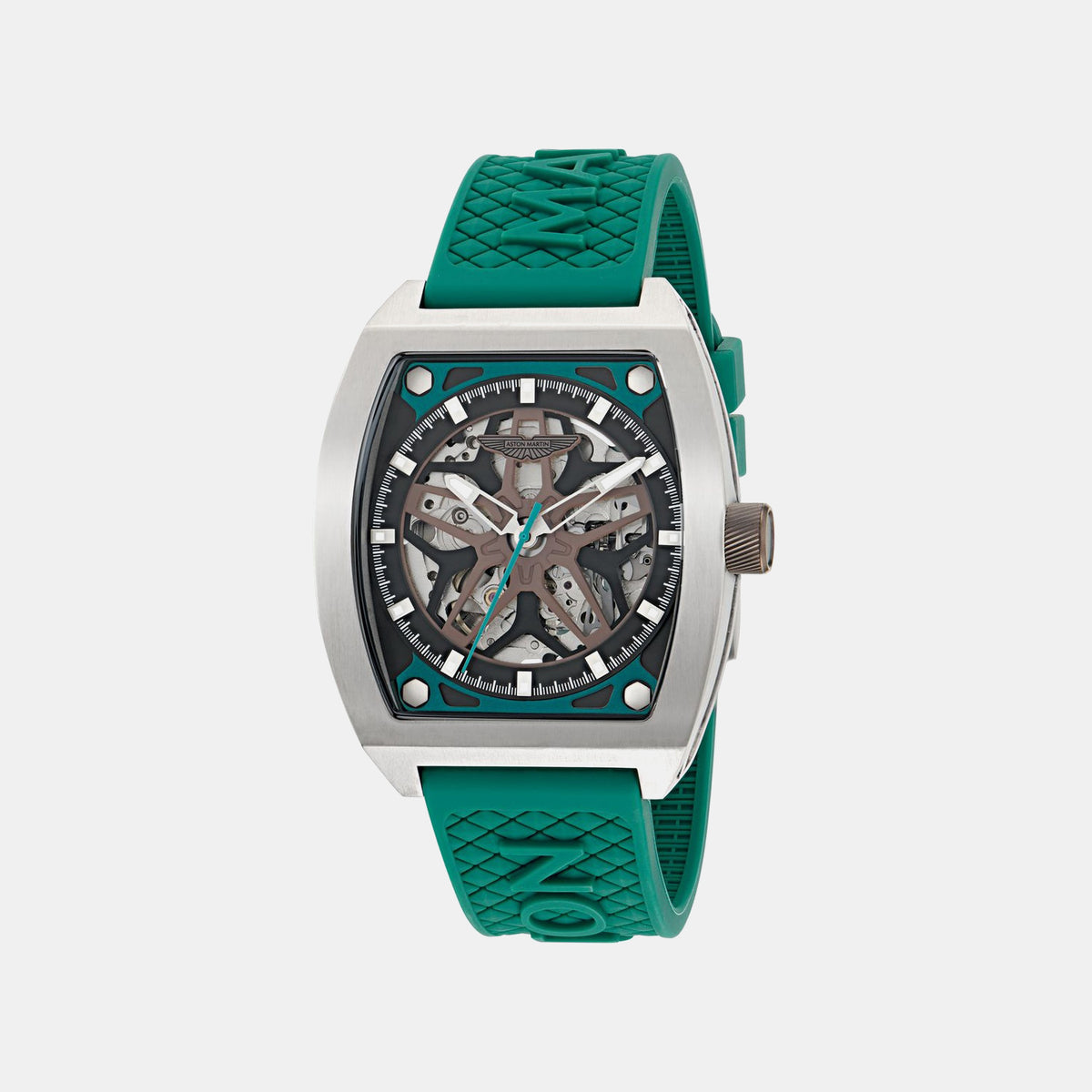 Aml Thrill Men Automatic Grey Dial Analog Silicone Watch MTRT1F5013E