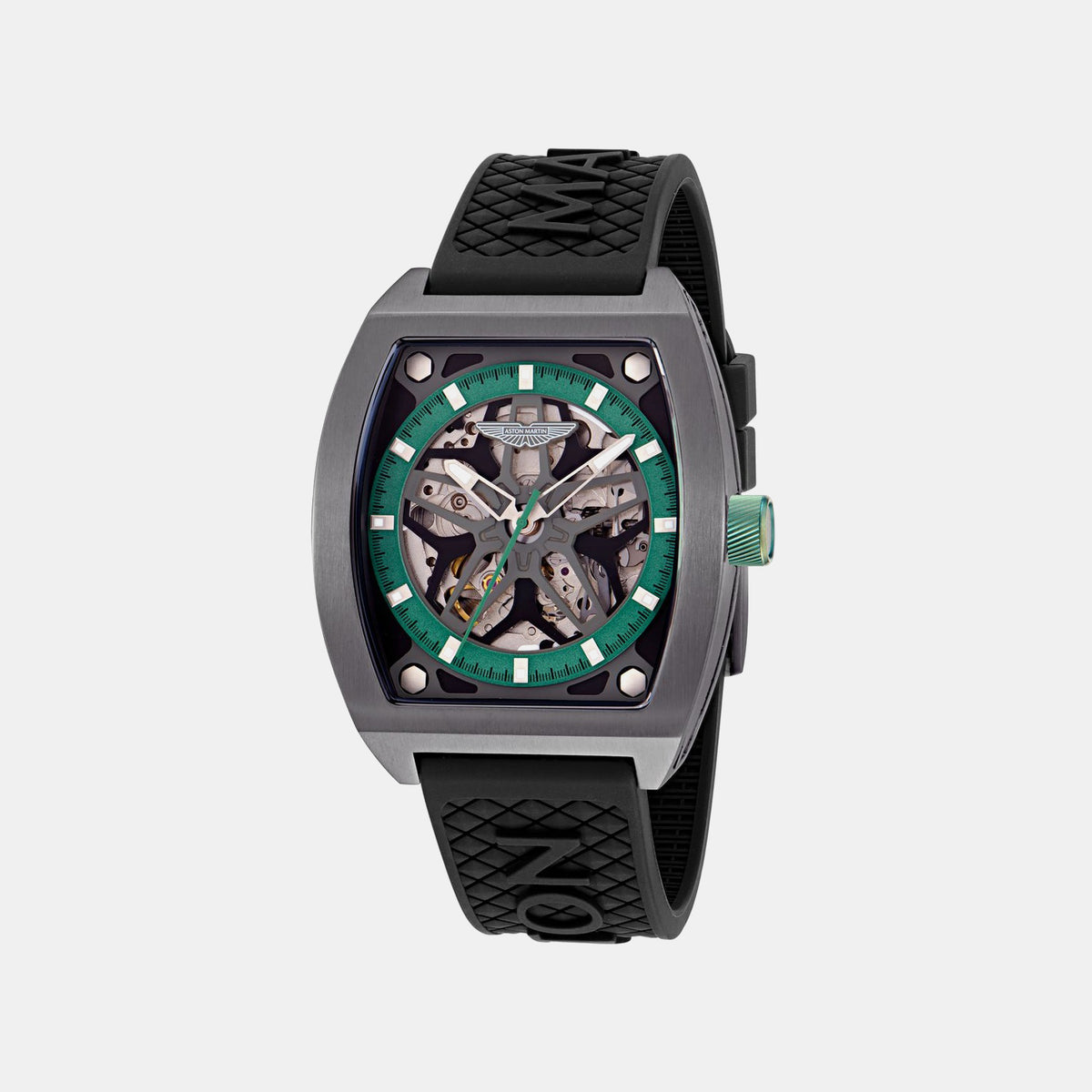 Aml Thrill Men Automatic Grey Dial Analog Silicone Watch MTRT1F5023E