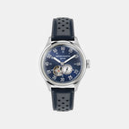 Aml Timeless Men Automatic Blue Dial Analog Leather Watch MTTS1F5023E