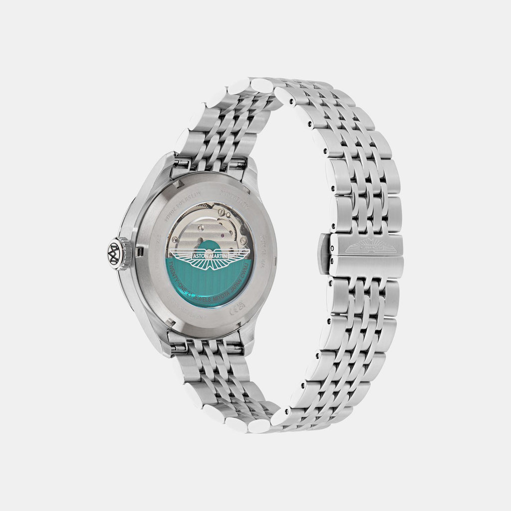 Timeless Men Automatic Green Dial Analog Leather Watch MTTS1F5043E