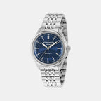 Men Automatic Blue Dial Analog Stainless Steel Watch MTTS1S6033E