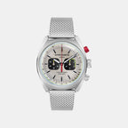 Aml Timeless Men Quartz Silver Dial Chronograph Mesh Watch MTTS2F5013E