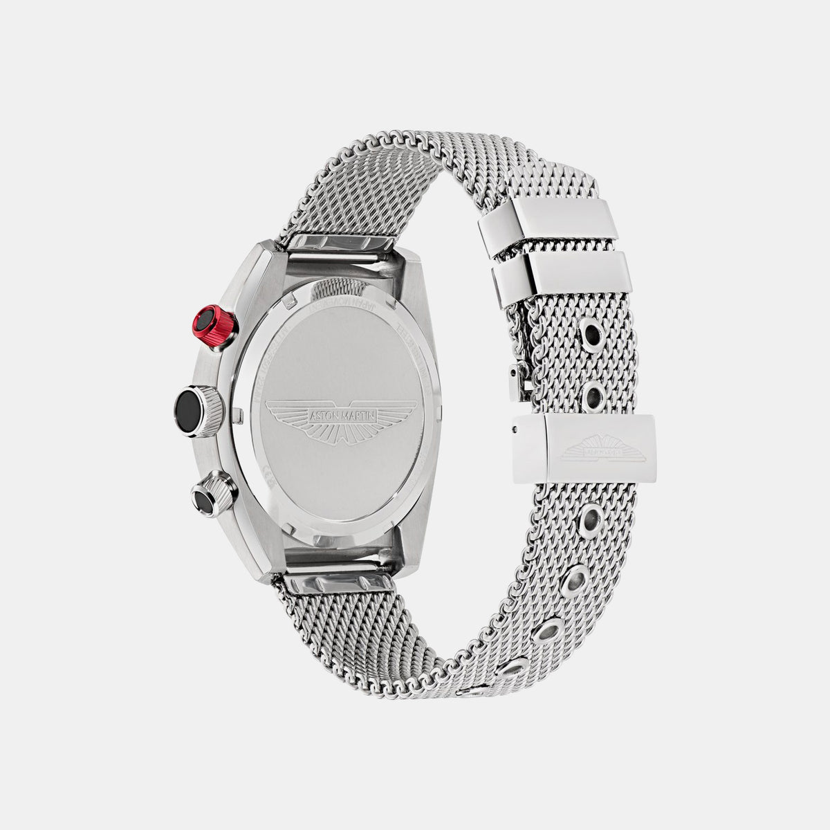 Aml Timeless Men Quartz Silver Dial Chronograph Mesh Watch MTTS2F5013E