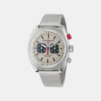 Aml Timeless Men Quartz Silver Dial Chronograph Mesh Watch MTTS2F5013E