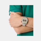 Aml Timeless Men Quartz Silver Dial Chronograph Mesh Watch MTTS2F5013E