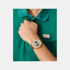 Aml Timeless Men Quartz Silver Dial Chronograph Leather Watch MTTS2F5023E