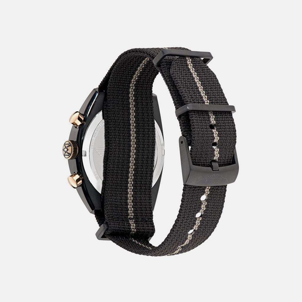 Timeless Men Quartz Black Dial Chronograph Nylon Watch MTTS2F5043E