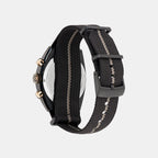 Timeless Men Quartz Black Dial Chronograph Nylon Watch MTTS2F5043E