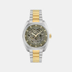 Timeless Men Automatic Green Dial Analog Stainless Steel Watch MTTS2F6013E