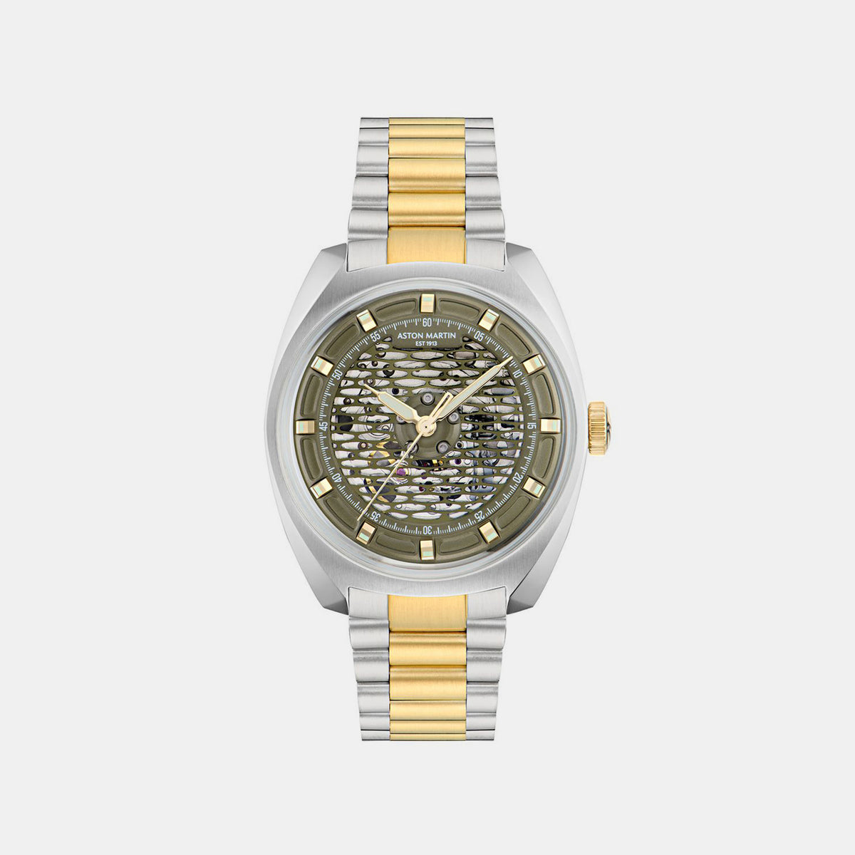 Timeless Men Automatic Green Dial Analog Stainless Steel Watch MTTS2F6013E