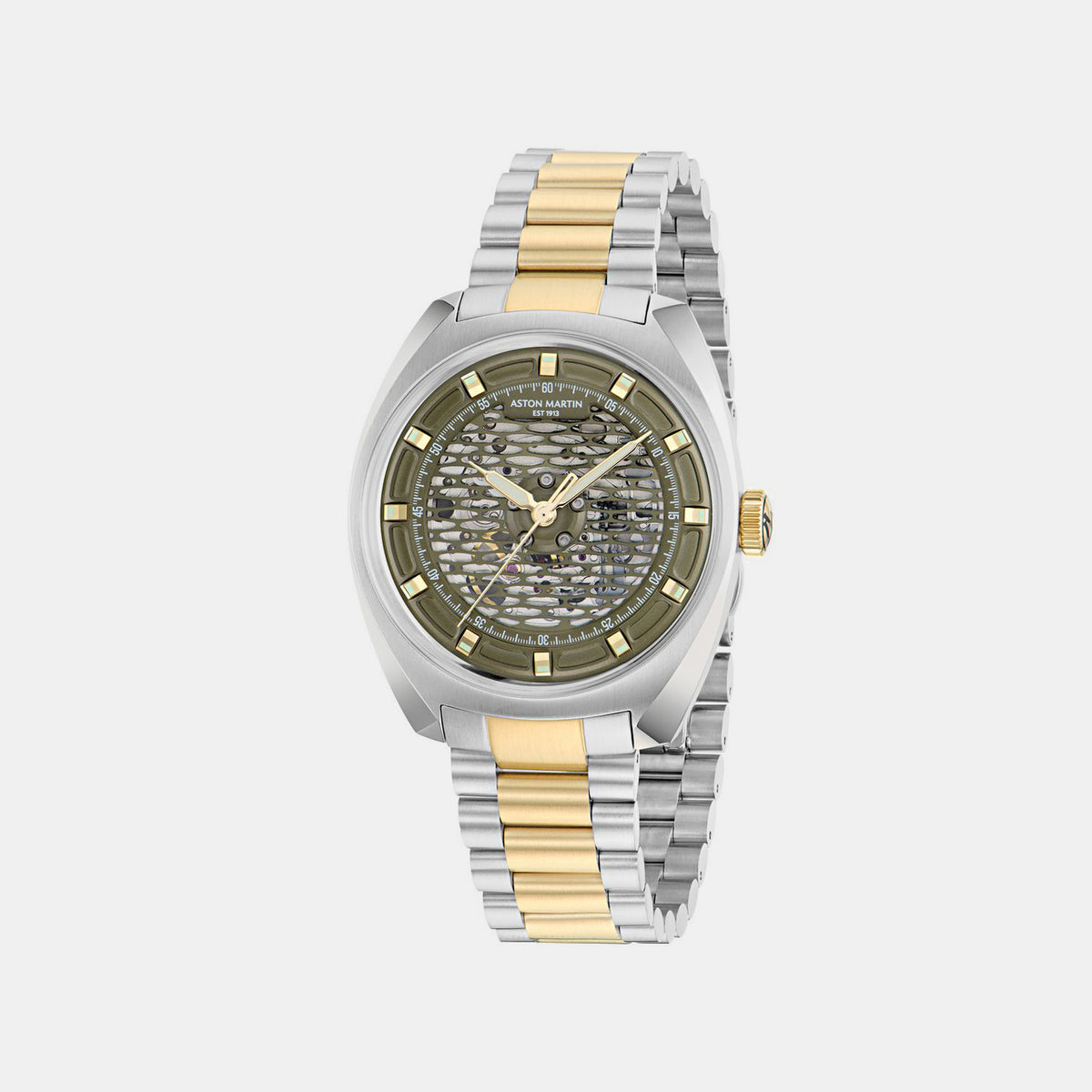 Timeless Men Automatic Green Dial Analog Stainless Steel Watch MTTS2F6013E