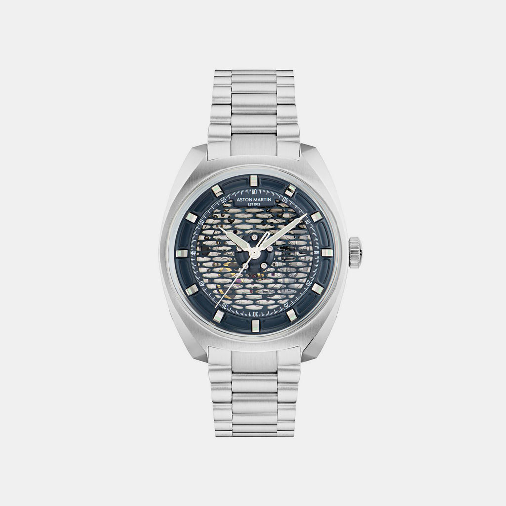 Timeless Men Automatic Blue Dial Analog Stainless Steel Watch MTTS2F6043E