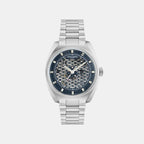 Timeless Men Automatic Blue Dial Analog Stainless Steel Watch MTTS2F6043E