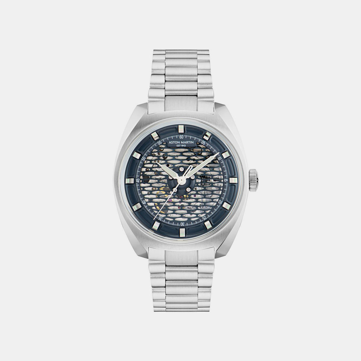 Timeless Men Automatic Blue Dial Analog Stainless Steel Watch MTTS2F6043E