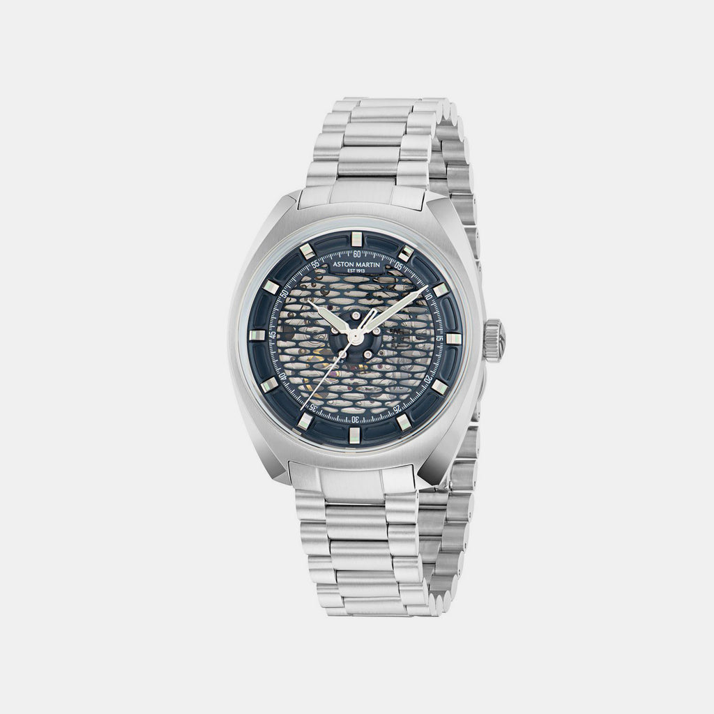 Timeless Men Automatic Blue Dial Analog Stainless Steel Watch MTTS2F6043E