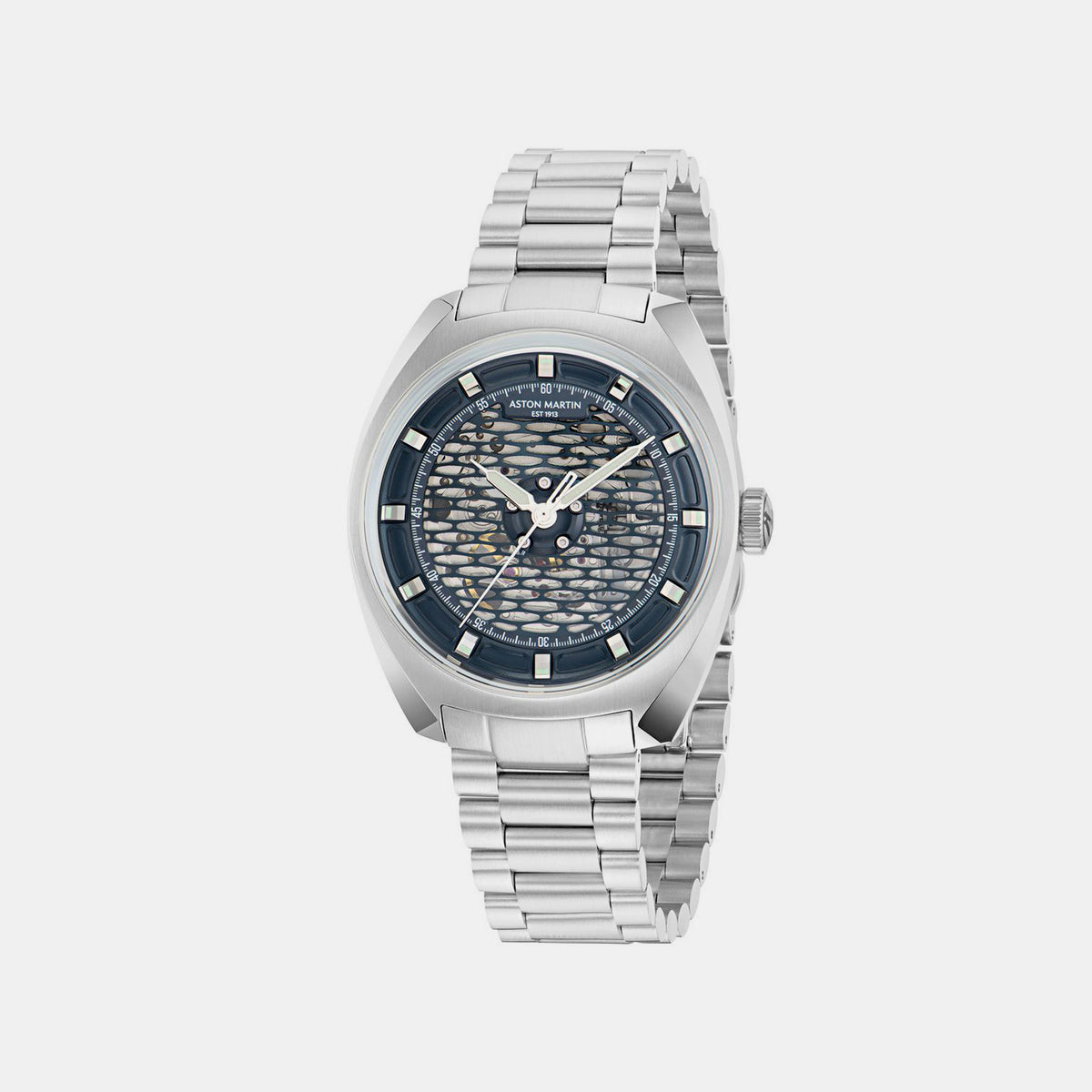 Timeless Men Automatic Blue Dial Analog Stainless Steel Watch MTTS2F6043E