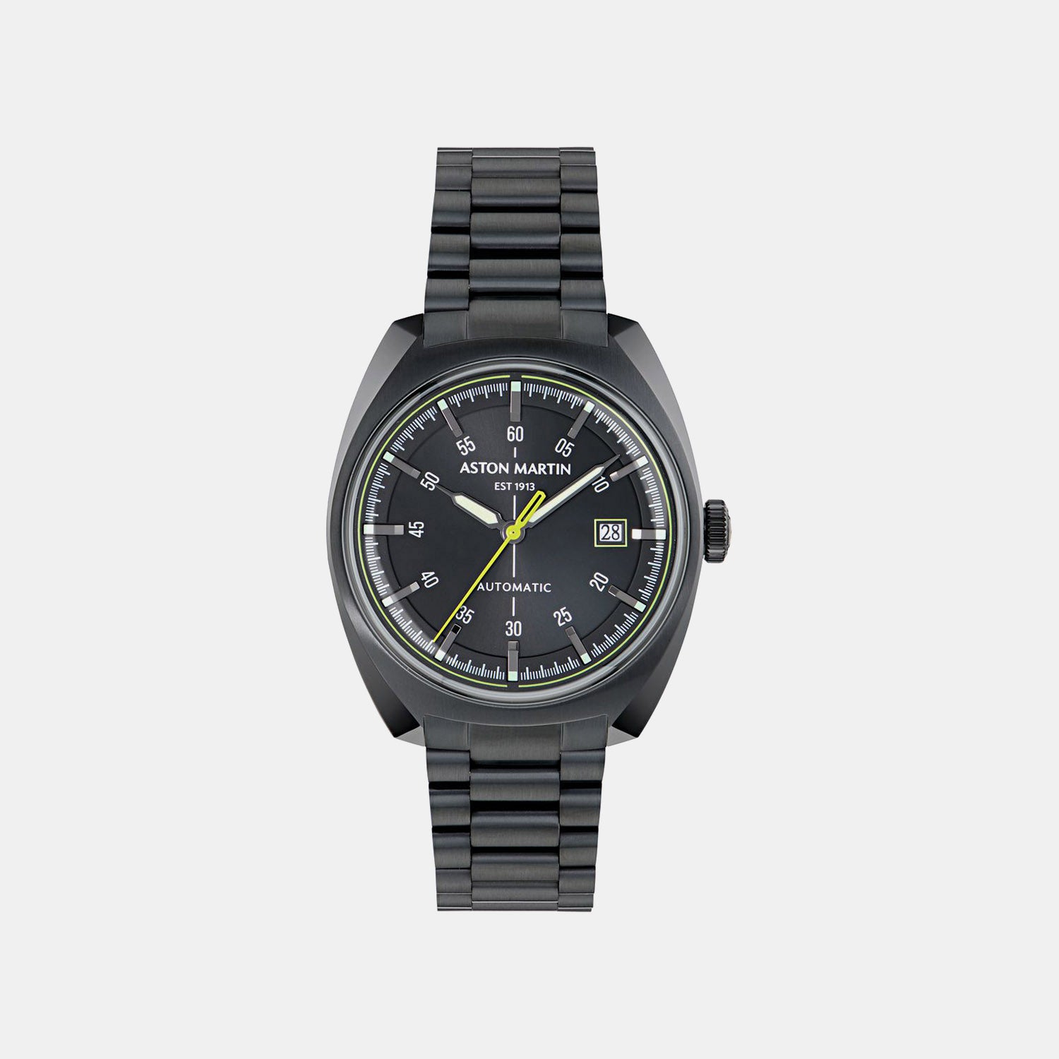 Men Automatic Black Dial Analog Stainless Steel Watch MTTS2S6013E