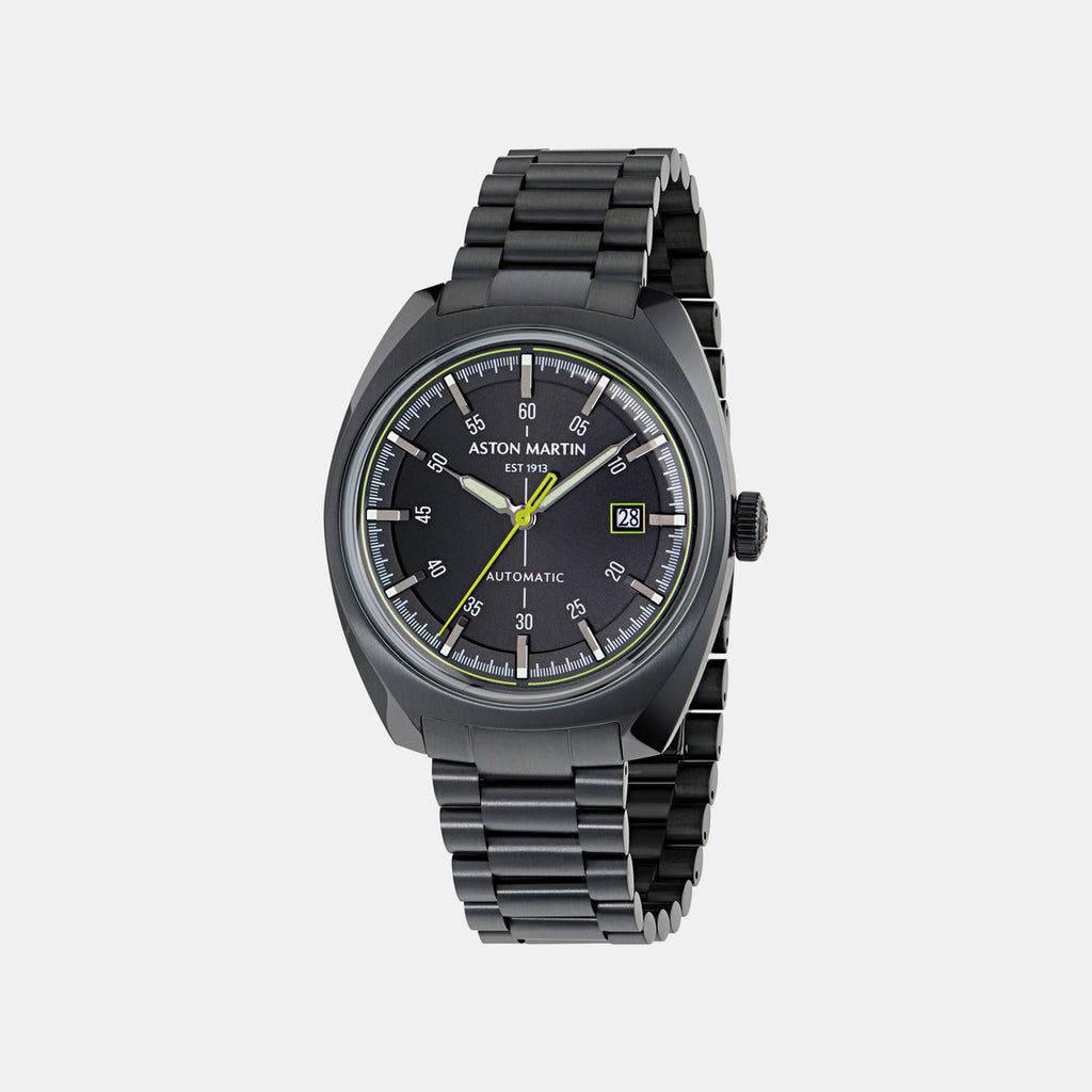 Men Automatic Black Dial Analog Stainless Steel Watch MTTS2S6013E