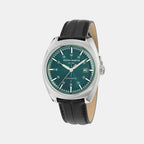 Timeless Men Automatic Green Dial Analog Leather Watch MTTS2S6033E