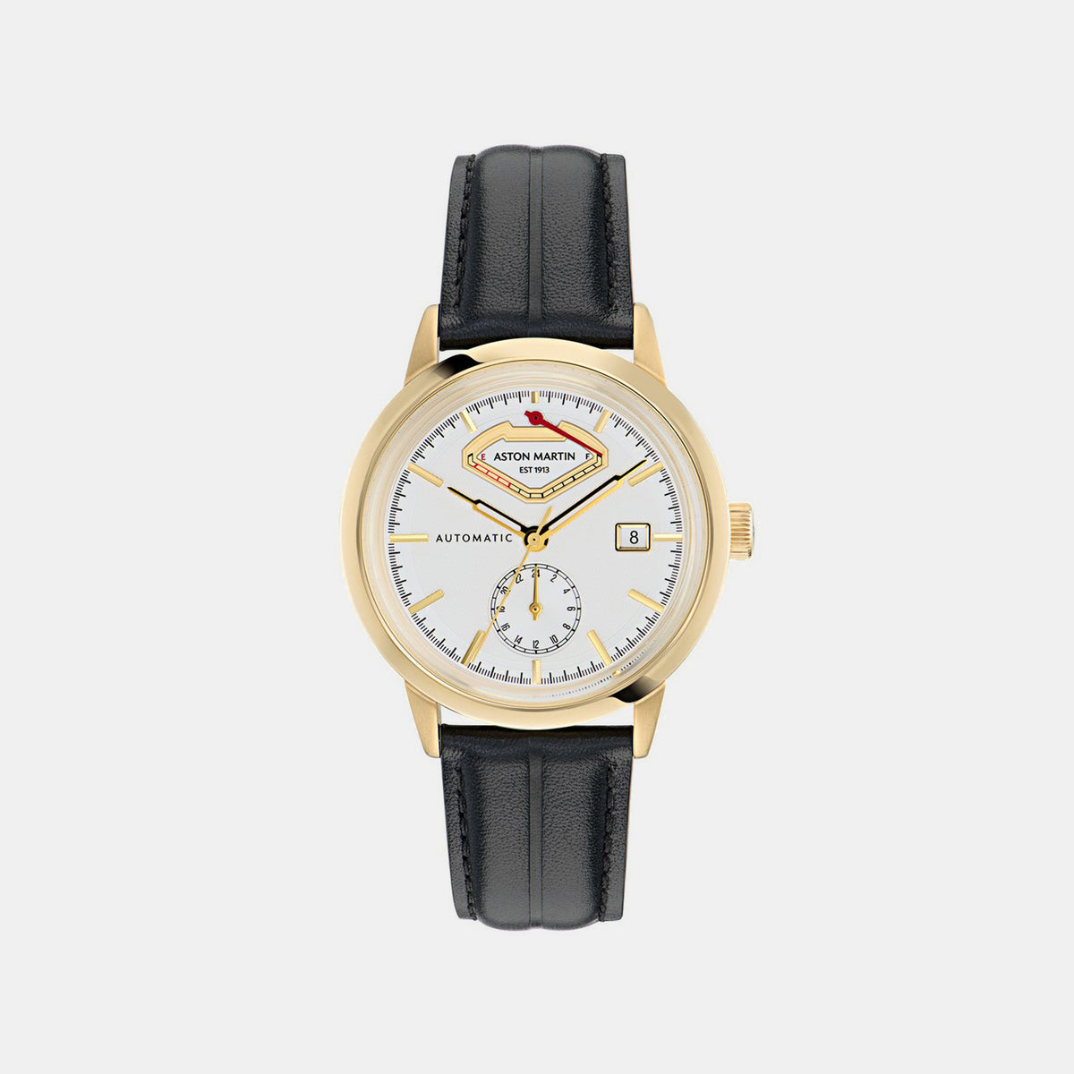 Timeless Men Automatic White Dial Analog Leather Watch MTTS3F6013E