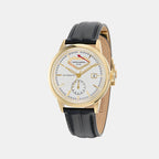 Timeless Men Automatic White Dial Analog Leather Watch MTTS3F6013E