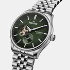 Marlin Men Automatic Green Dial Analog Stainless Steel Watch Marlin Silver - Green