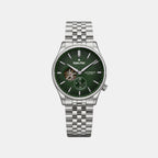 Marlin Men Automatic Green Dial Analog Stainless Steel Watch Marlin Silver - Green