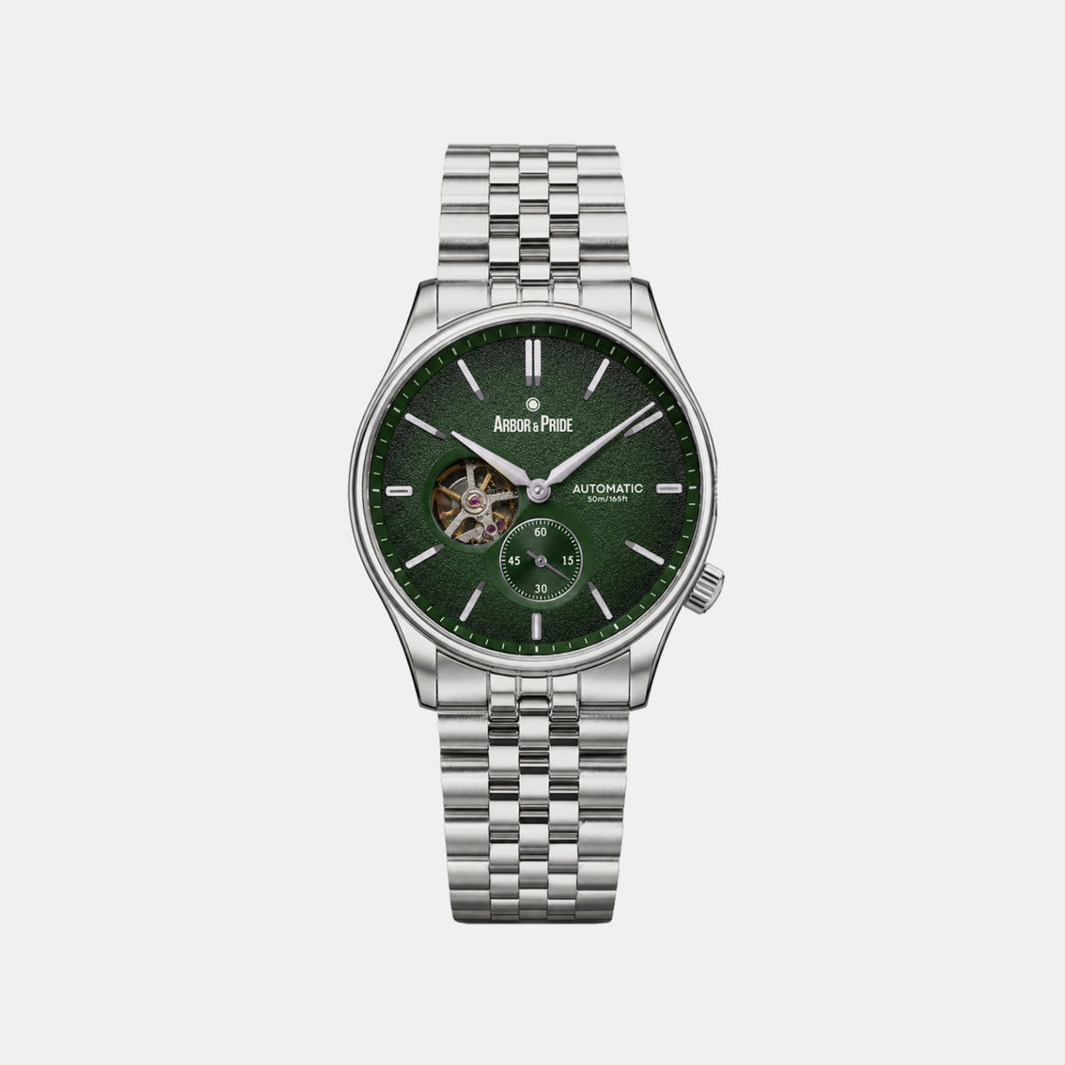 Marlin Men Automatic Green Dial Analog Stainless Steel Watch Marlin Silver - Green
