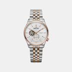 Marlin Men Automatic White Dial Analog Stainless Steel Watch Marlin Two Tone- White