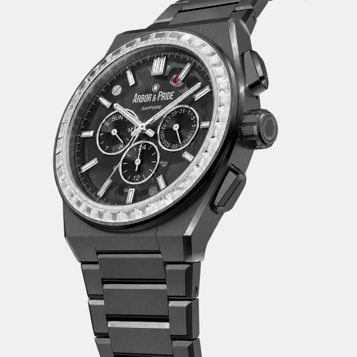 Monolith Men Automatic Grey Dial Analog Stainless Steel Watch Monolith - GM