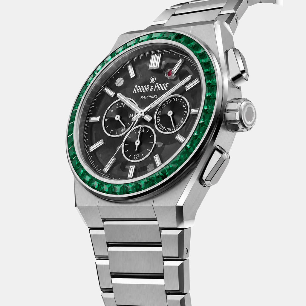 Monolith Men Automatic Grey Dial Analog Stainless Steel Watch Monolith - SL