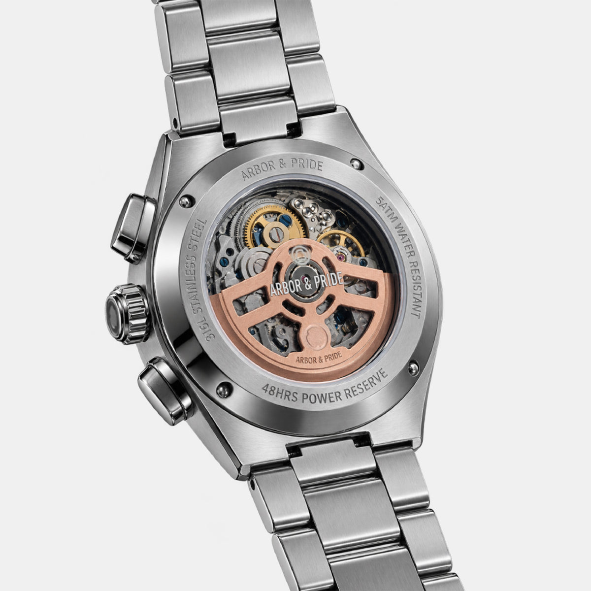 Monolith Men Automatic Grey Dial Analog Stainless Steel Watch Monolith - SL