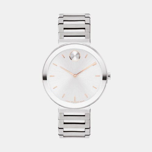 Movado Round Silver Analog watch