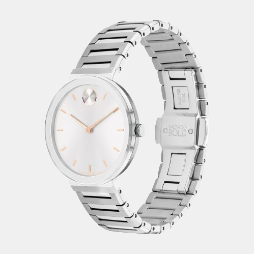 Bold Women Silver Analog Stainless Steel Watch 3601090