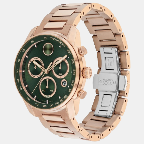 Bold Men's Green Chronograph Stainless Steel Watch 3601082