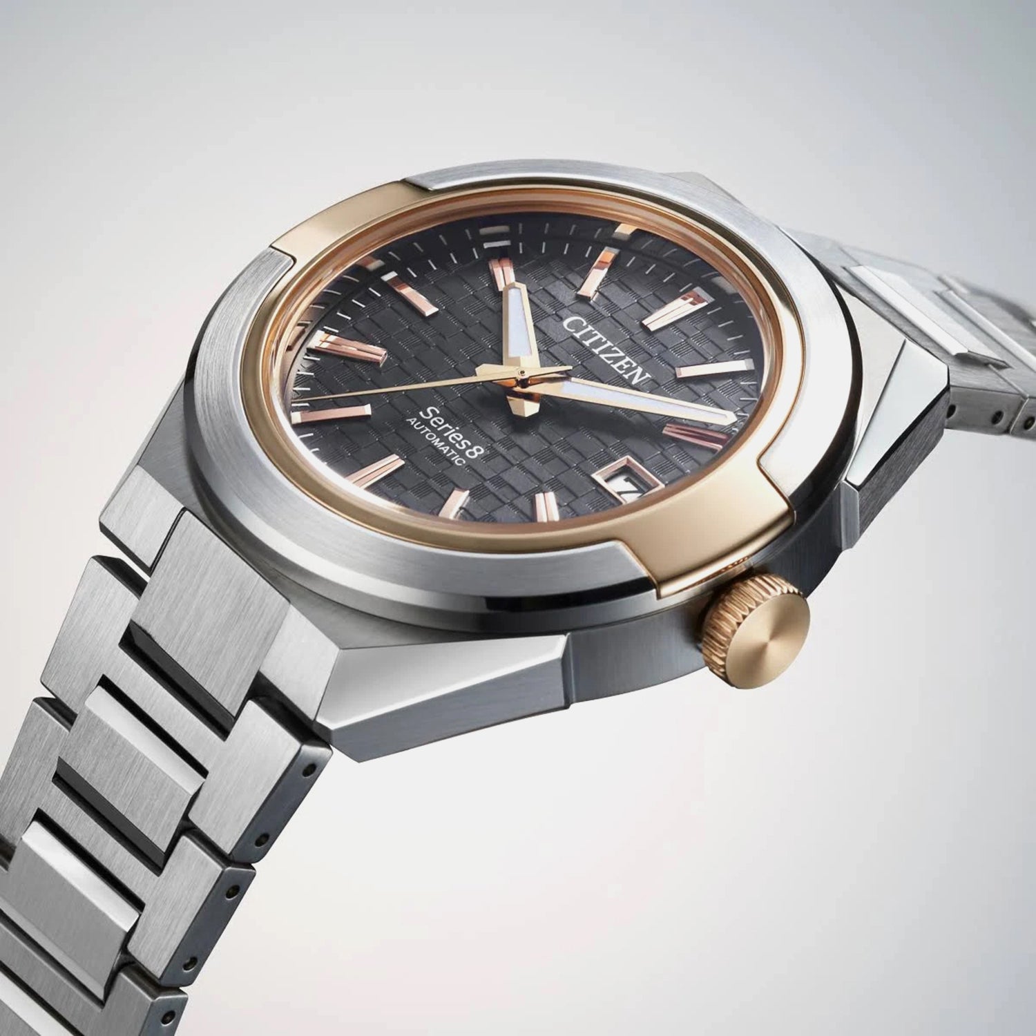 Series 8 - 870 Mechanical Men Automatic Grey Dial Analog Stainless Steel NA1034-51H