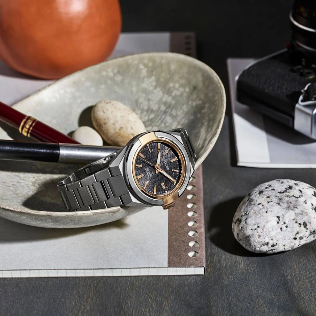 Series 8 - 870 Mechanical Men Automatic Grey Dial Analog Stainless Steel NA1034-51H