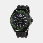 Clearwater Beach Men Quartz Black Dial Analog Silicone Watch NAPCWS303