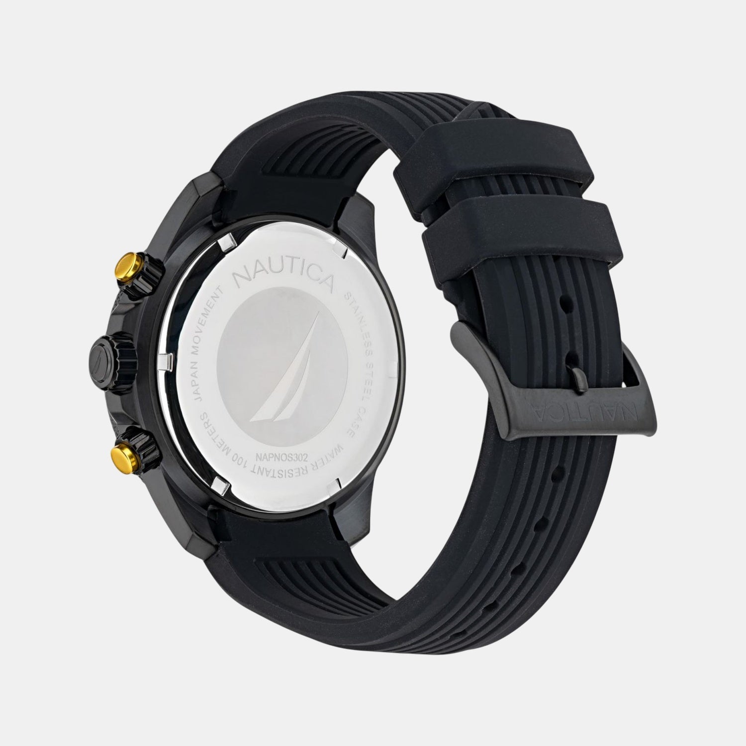 Nautica One Men Quartz Black Dial Analog Silicone Watch NAPNOS302