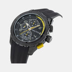 Nst Men Quartz Black Dial Analog Silicone Watch NAPNSS302