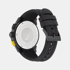 Nst Men Quartz Black Dial Analog Silicone Watch NAPNSS302