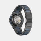 Men Automatic Blue Dial Analog Stainless Steel Watch NB6036-52N