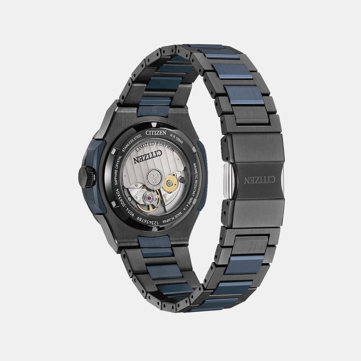 Men Automatic Blue Dial Analog Stainless Steel Watch NB6036-52N