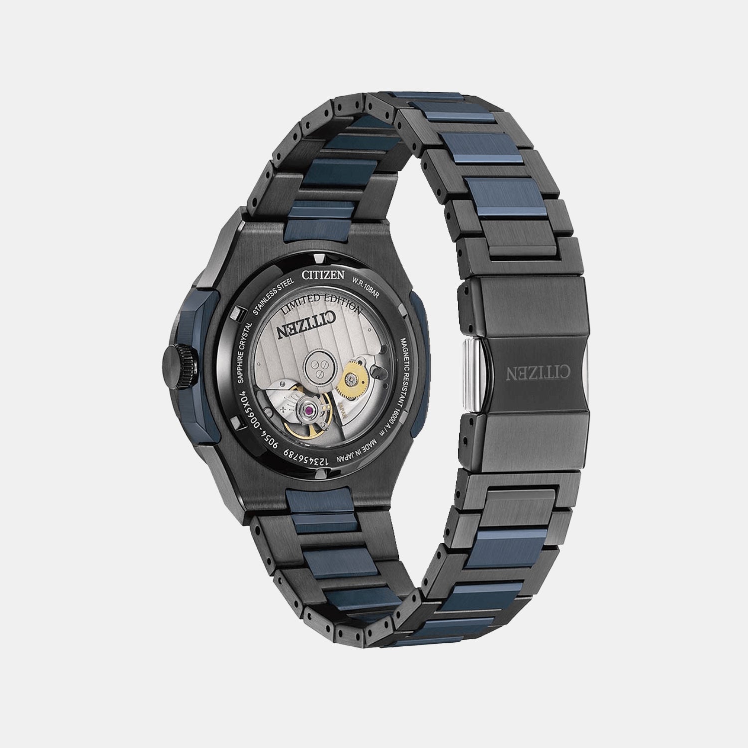 Men Automatic Blue Dial Analog Stainless Steel Watch NB6036-52N