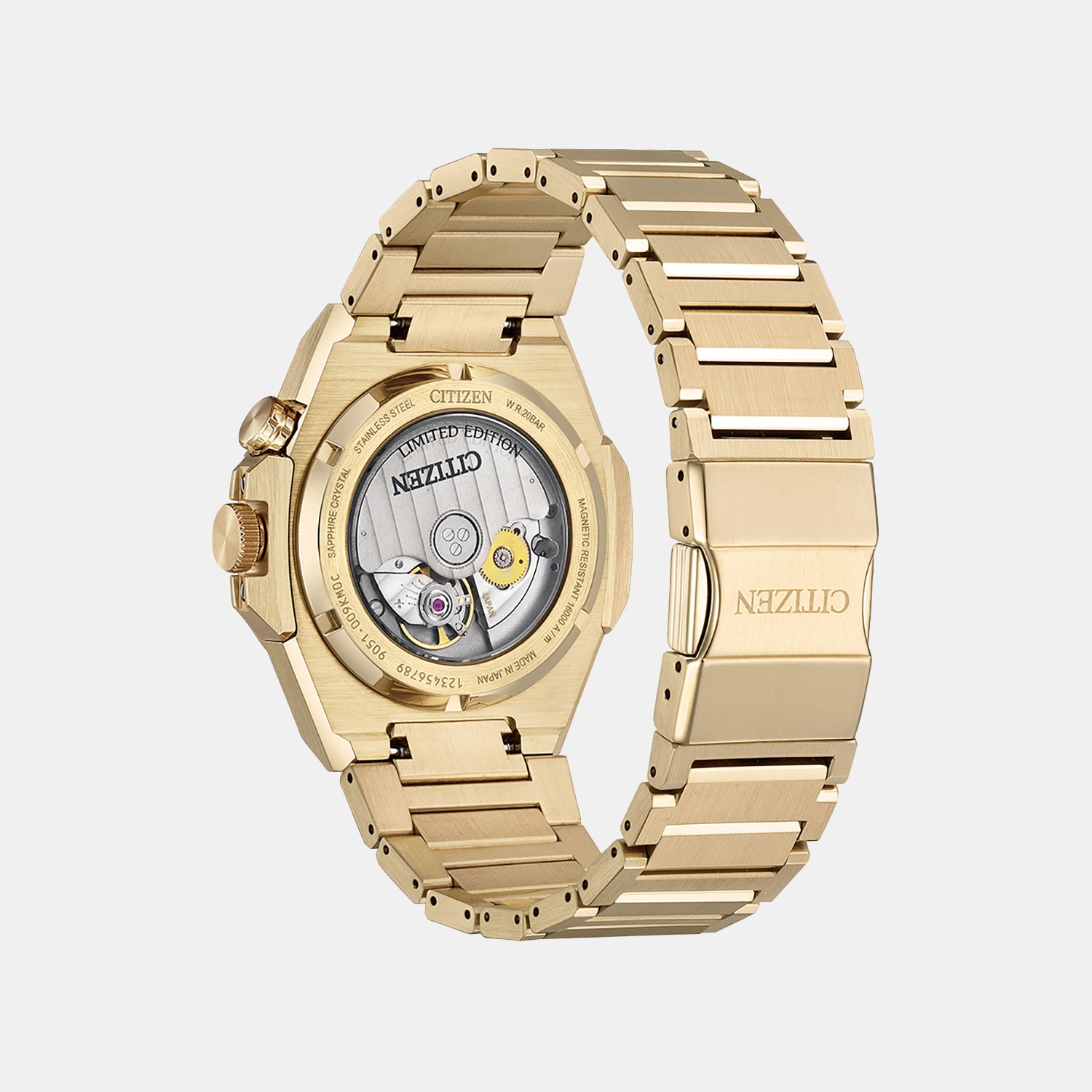 Series 8 Men Automatic Gold Dial Chronograph Stainless Steel Watch NB6062-52P