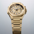 Series 8 Men Automatic Gold Dial Chronograph Stainless Steel Watch NB6062-52P