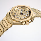 Series 8 Men Automatic Gold Dial Chronograph Stainless Steel Watch NB6062-52P