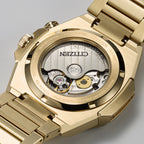 Series 8 Men Automatic Gold Dial Chronograph Stainless Steel Watch NB6062-52P