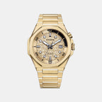 Series 8 Men Automatic Gold Dial Chronograph Stainless Steel Watch NB6062-52P