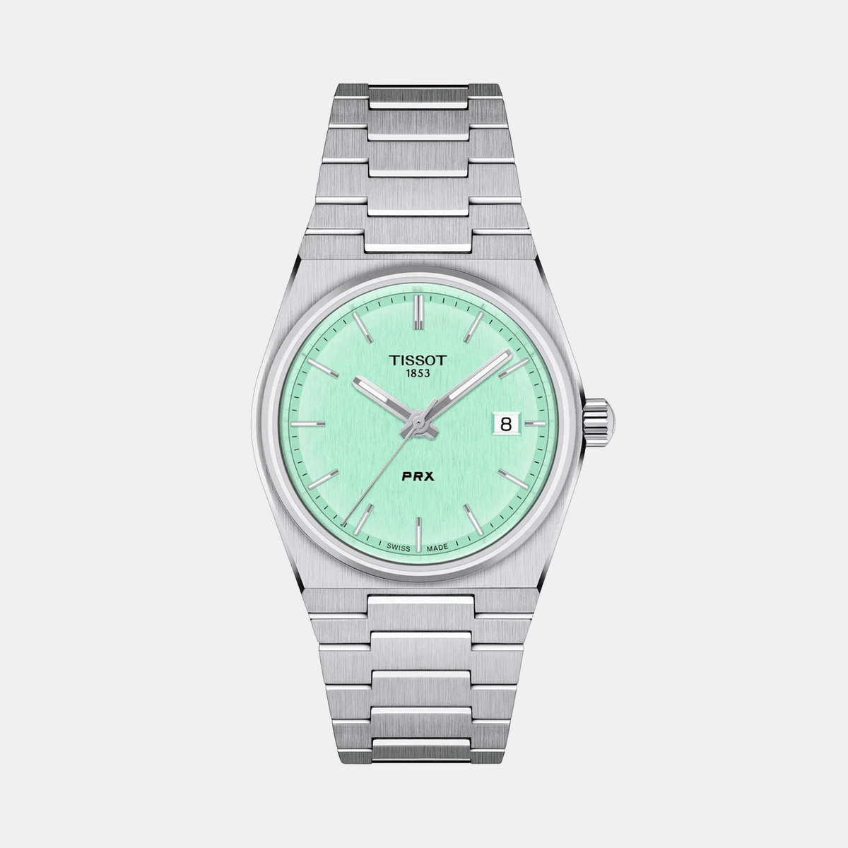 PRX Unisex Quartz Green Dial Analog Stainless Steel Watch T1372101109100